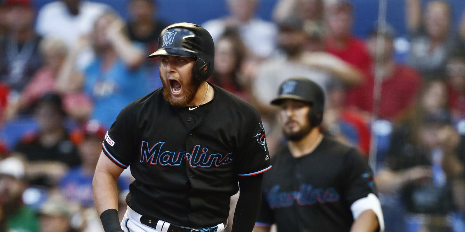 Jakob Marsee celebrating a home run