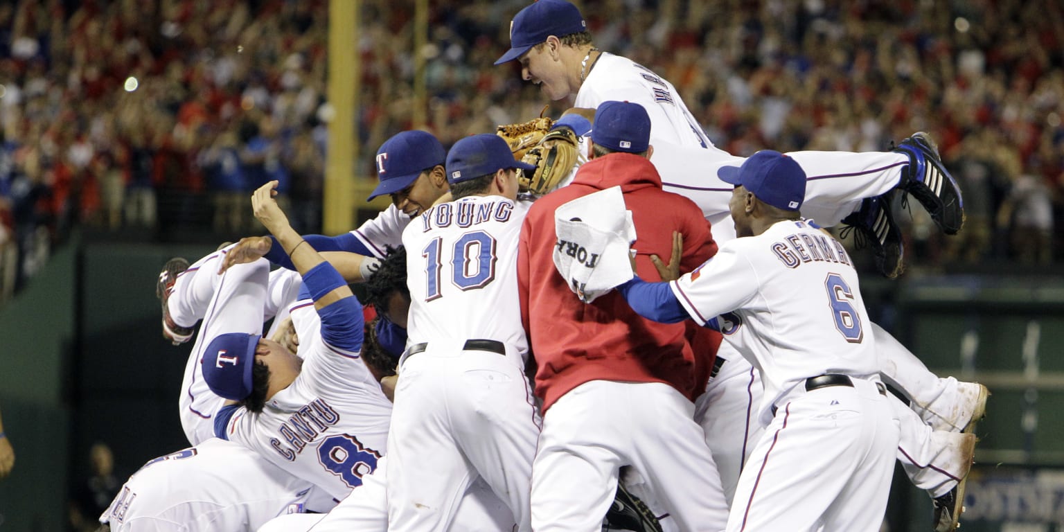 The 'Party at Napoli's' is officially in Arlington as Rangers