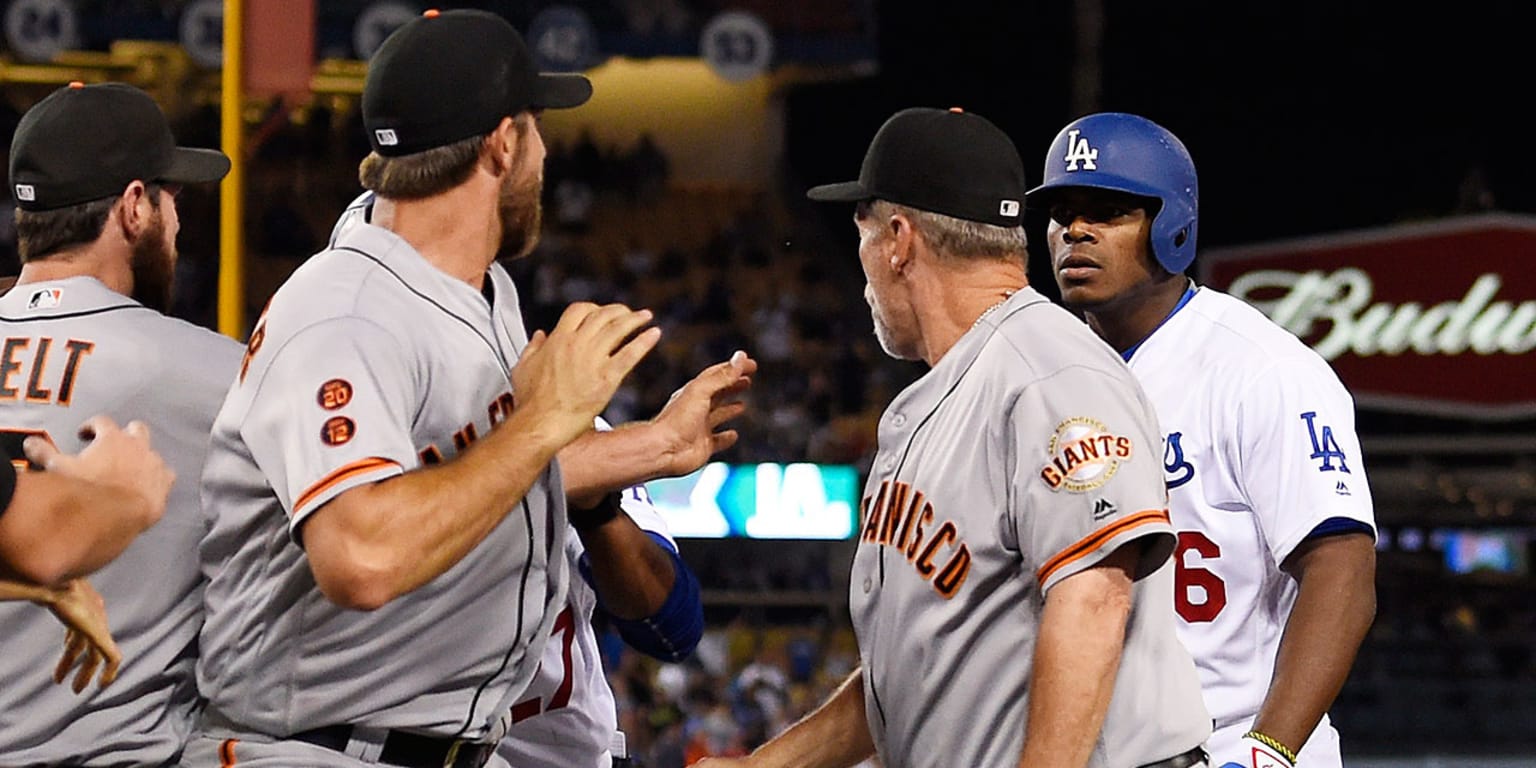 Madison Bumgarner and Yasiel Puig Got Into Another Argument