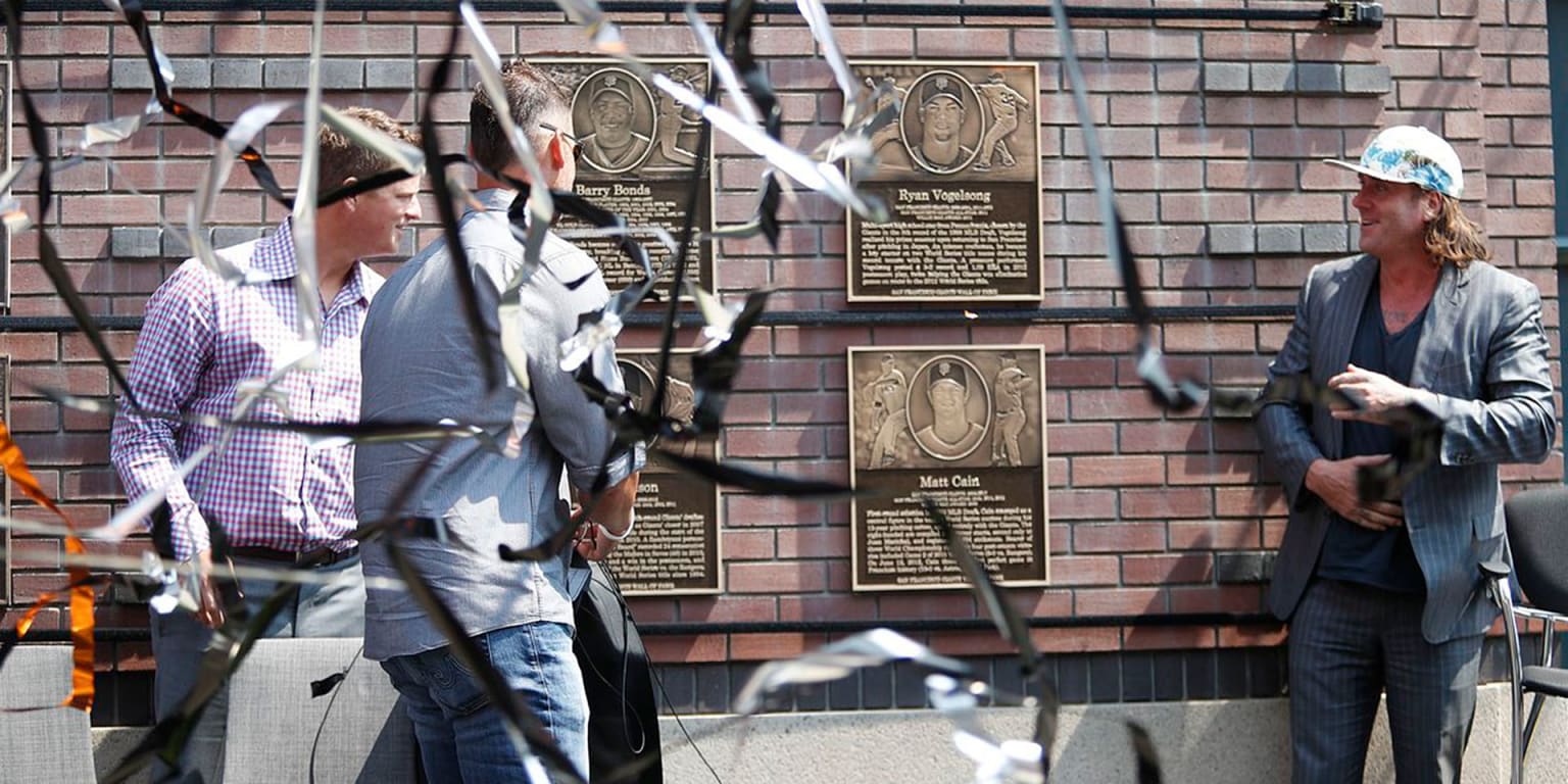 Following induction into Wall of Fame, Vogelsong, Cain, Wilson