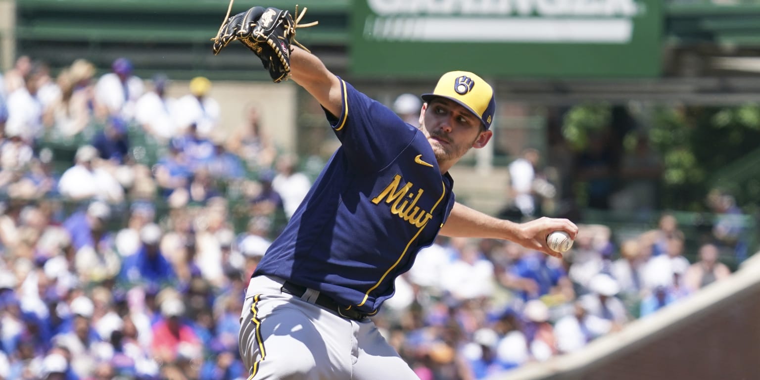 Taylor HRs in both ends, Ashby fans 12, Brewers sweep Cubs