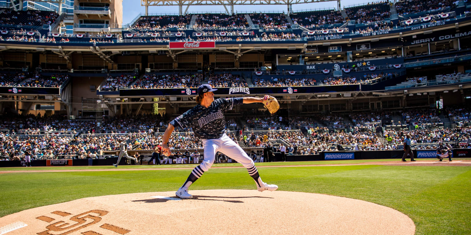Padres pitchers on the mound