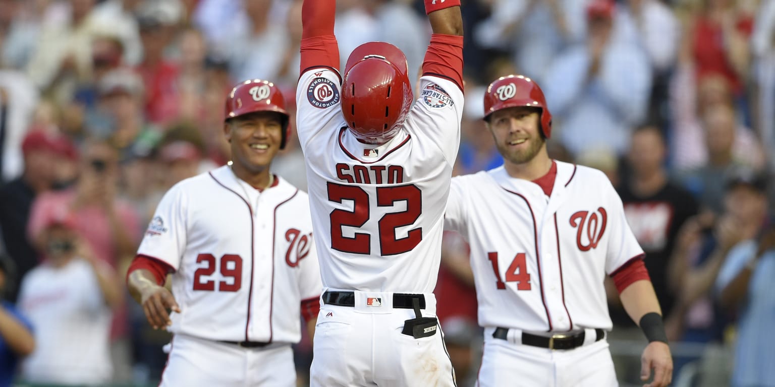 Juan Soto hit a 3-run dinger for his first career hit and followed