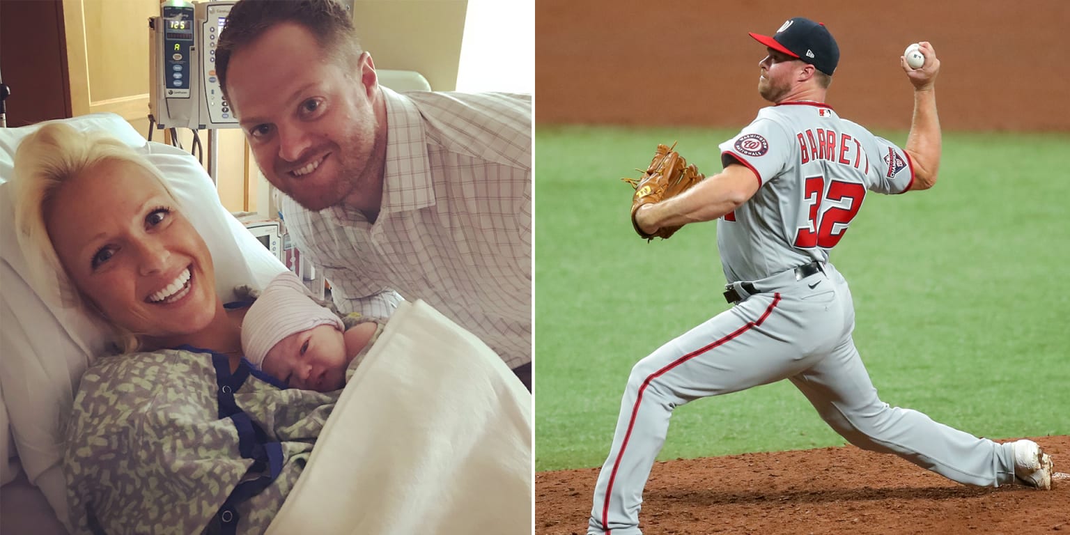 Aaron Barrett drives 13 hours for son’s birth