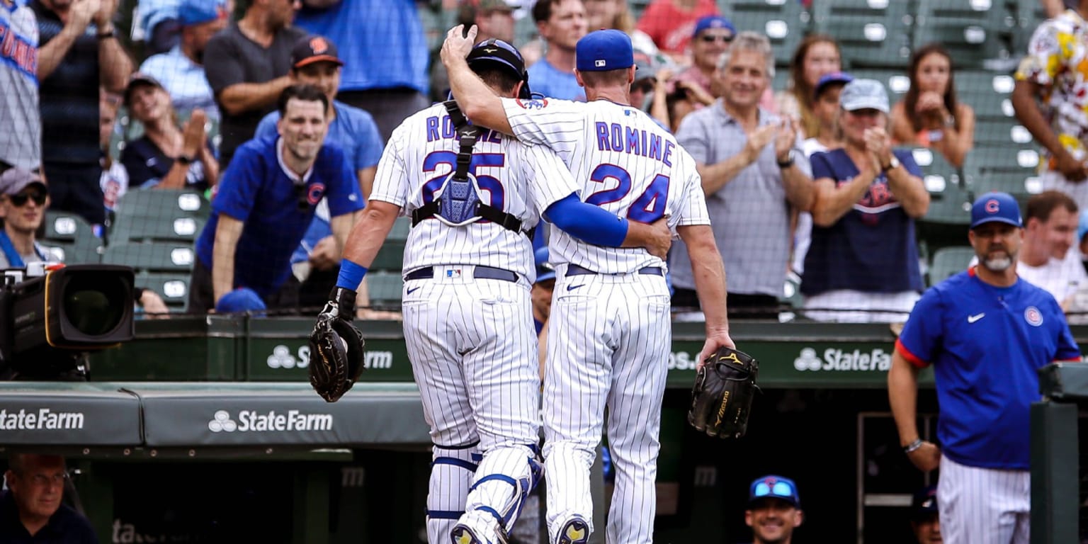 Cubs' Andrew and Austin Romine make up rare brotherly pitcher-catcher duo