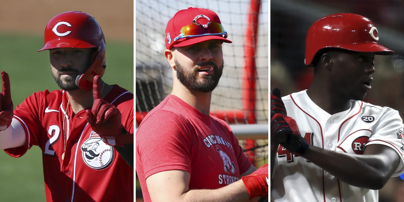 Jesse Winker -- Game-Used Spring Training Jersey -- 2018 Cactus