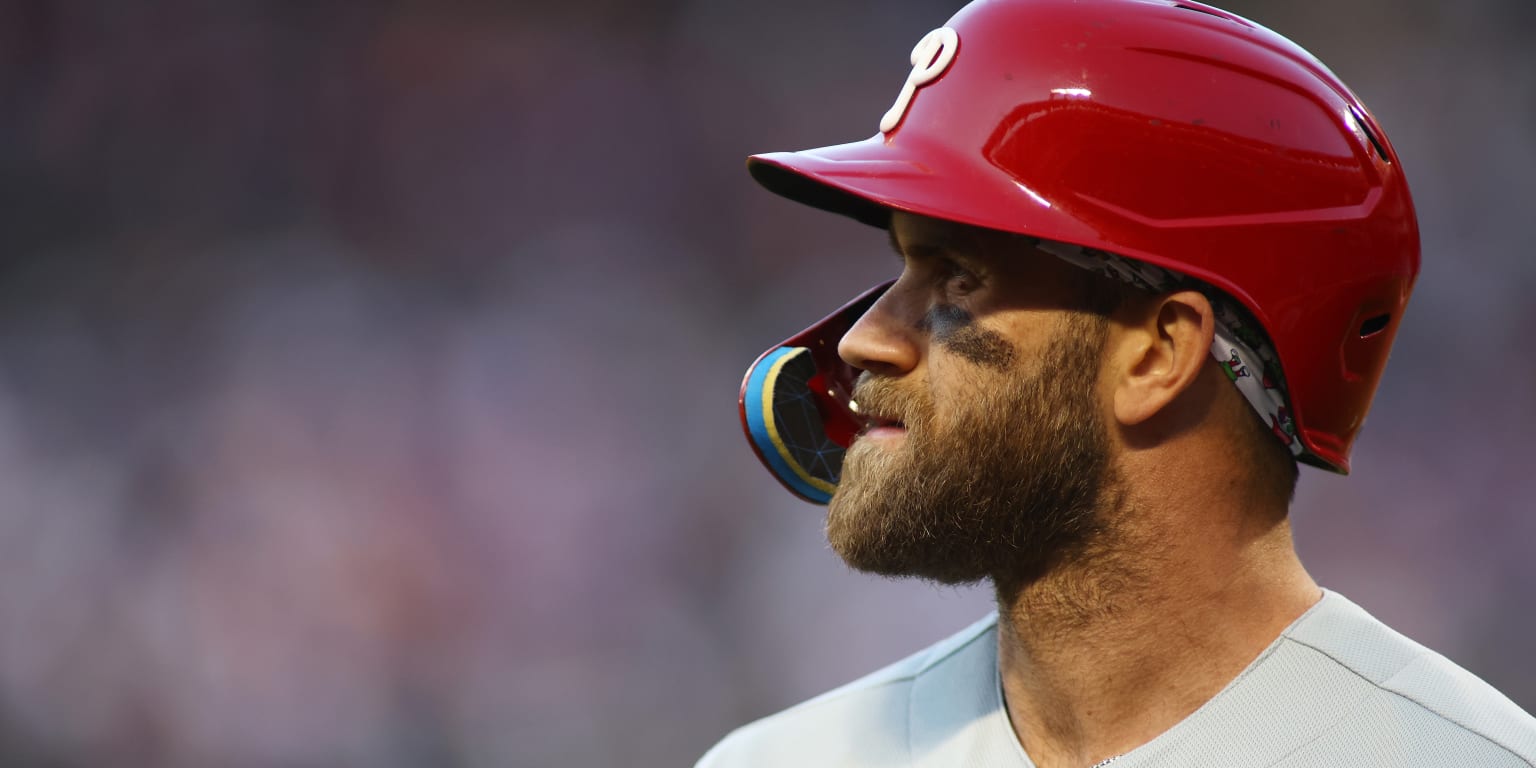 Phillies slugger Bryce Harper tosses helmet into stands after ejection by  Ángel Hernández