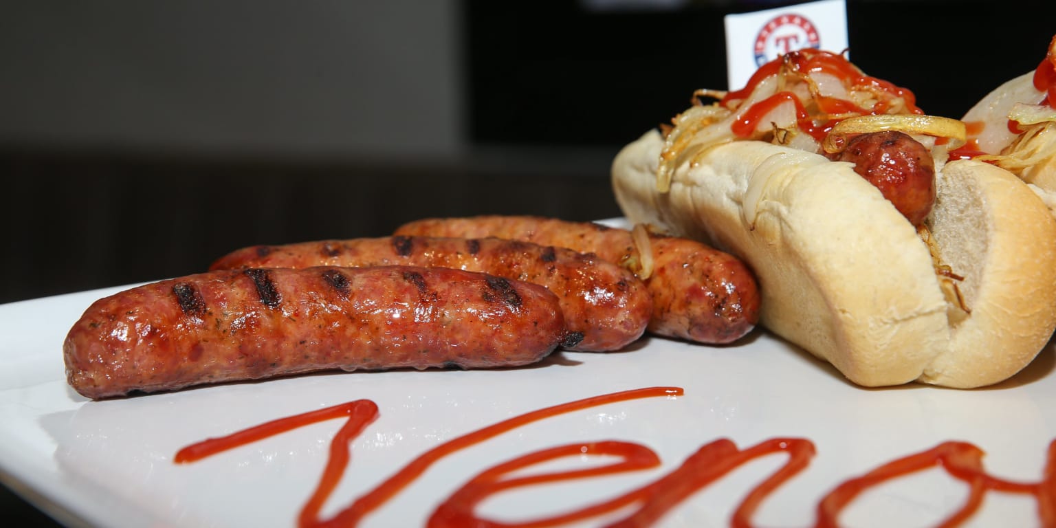 Tasting new foods on the menu on Texas Rangers Opening Day