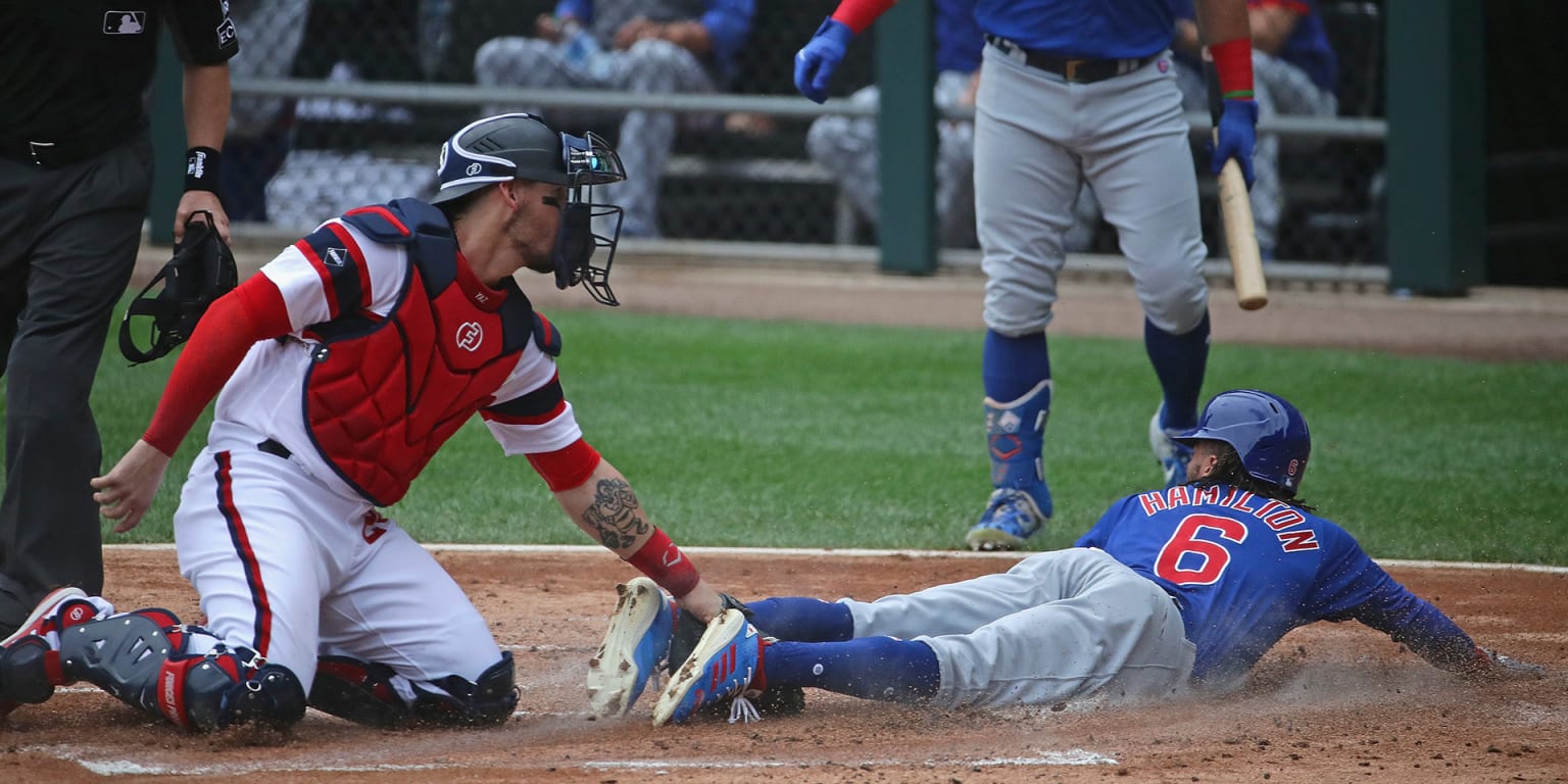 Billy Hamilton steals home against White Sox