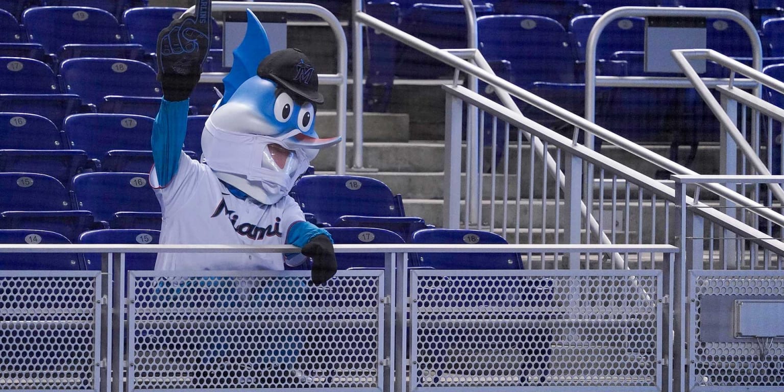 Minimalist Billy the Marlin Miami Marlins Mascot MLB 