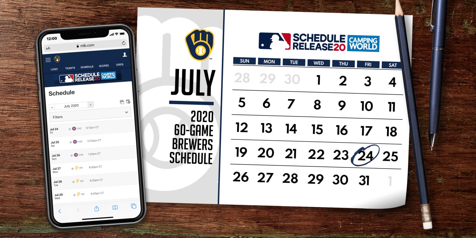 Brewers 2020 schedule
