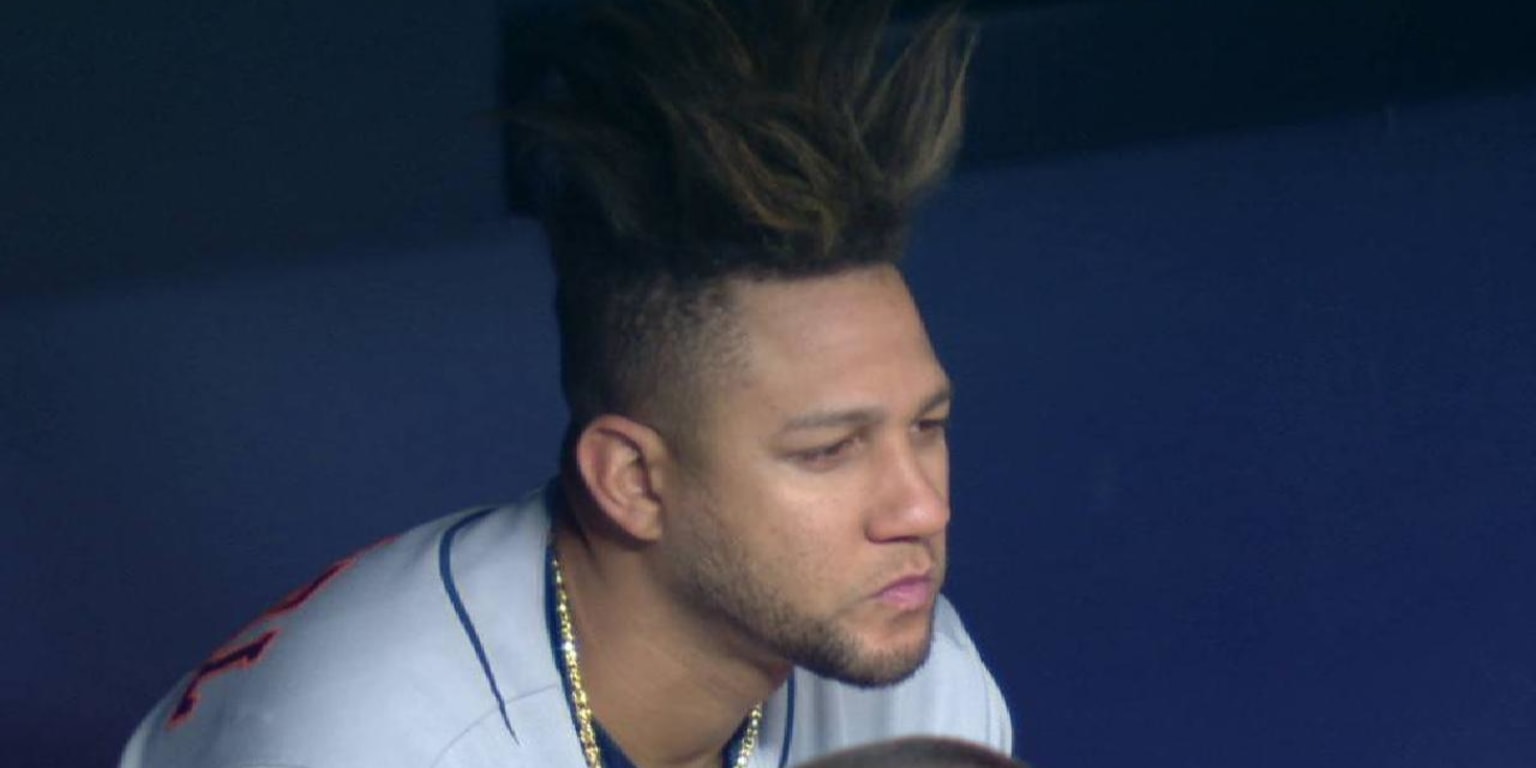 Take a long look at the awe-inspiring hair of Yuli Gurriel, your new  personal style coach