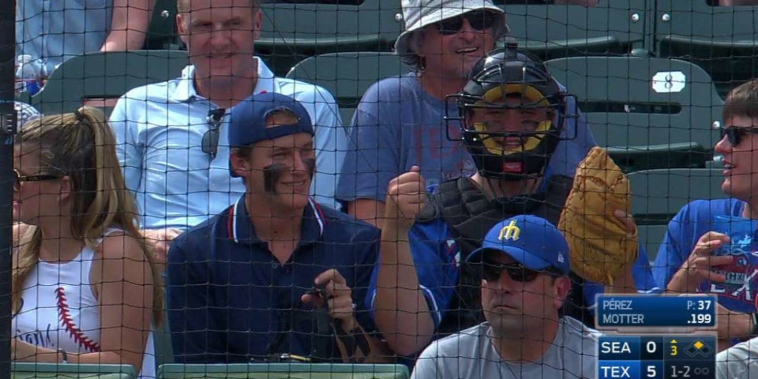 Watch these fans put on a show behind home plate, imitating an umpire