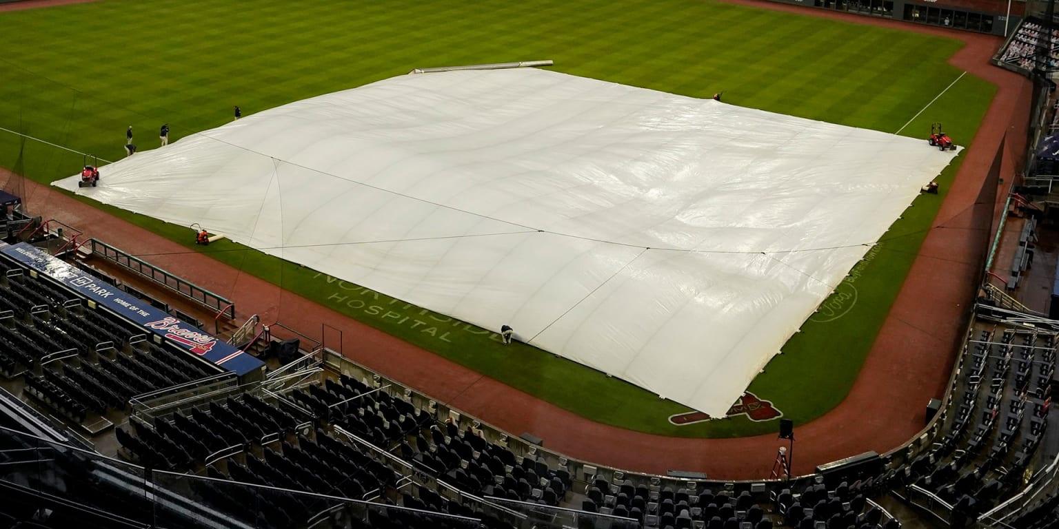 Postponed by rain game D-backs-Braves