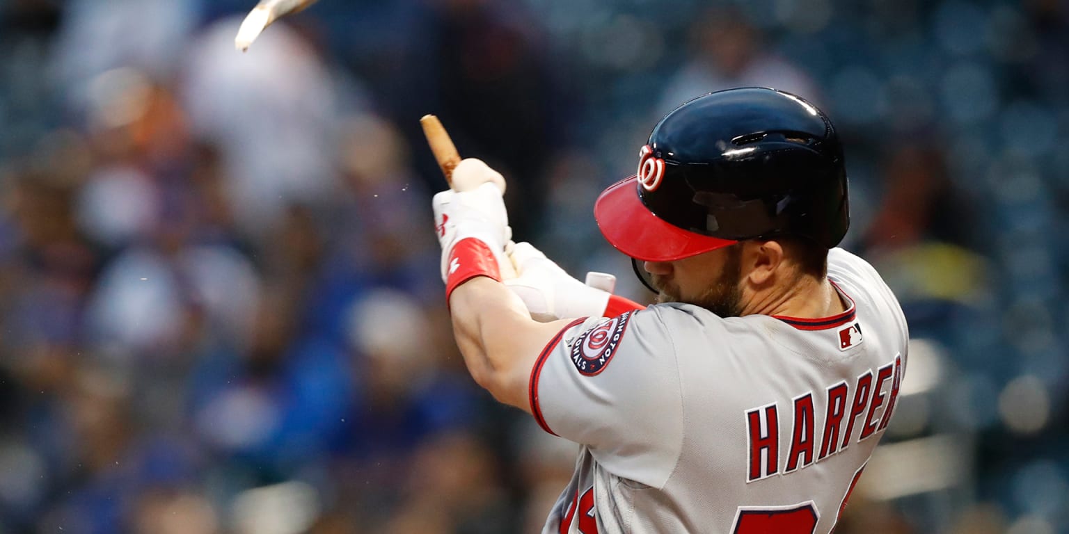 Traitor' Bryce Harper slams home run – and flips bat – on return