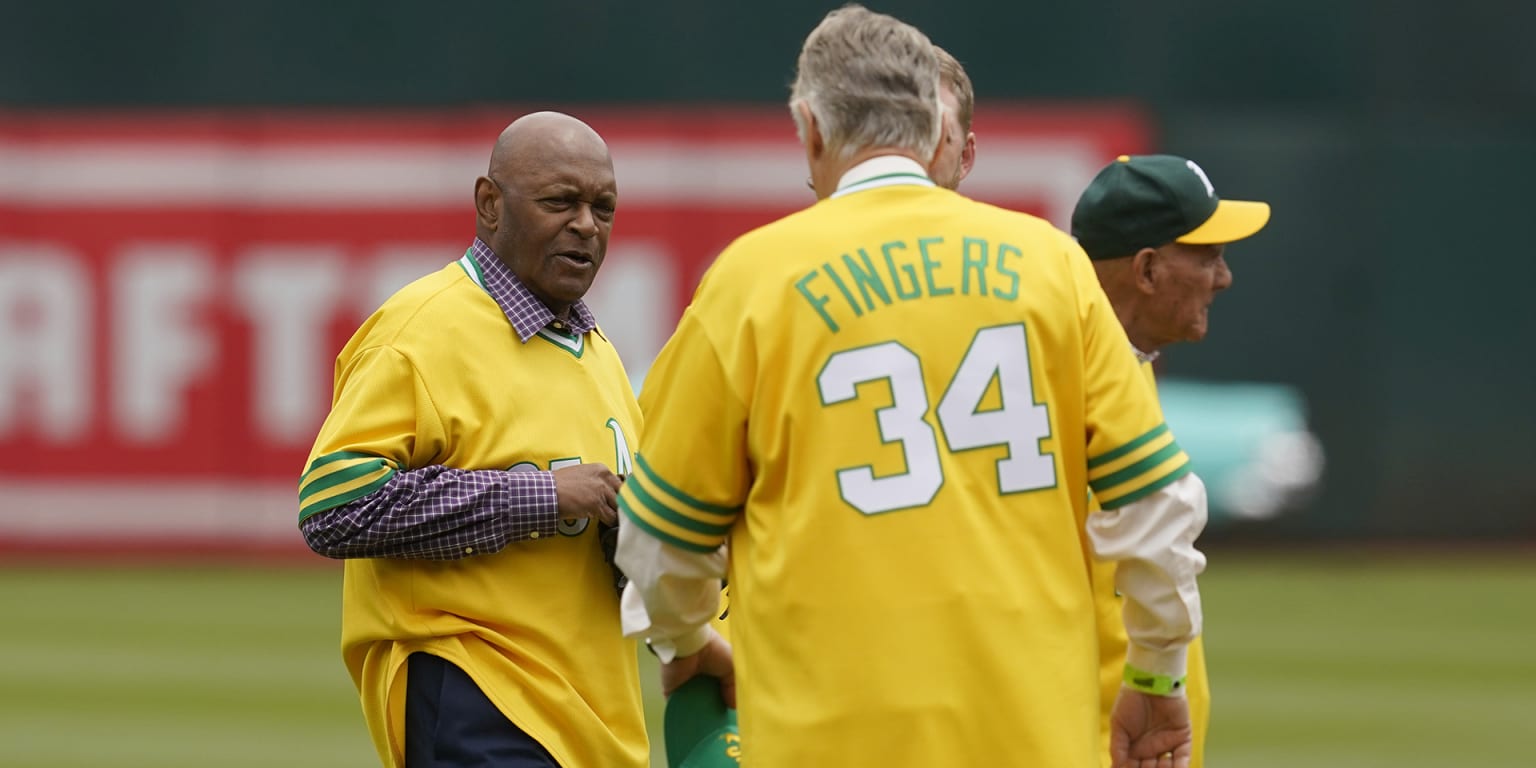 Brent Honeywell Jr. meets Vida Blue, Rollie Fingers