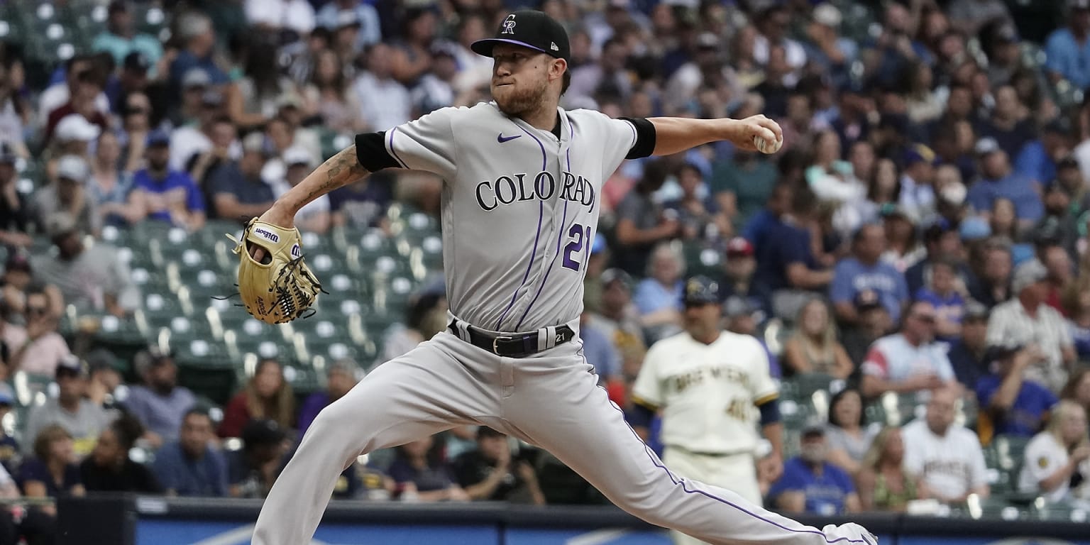 Colorado Rockies left-hander Kyle Freeland delivers a pitch