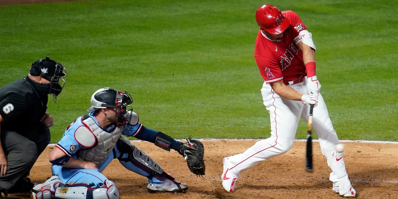 Mike Trout’s Dual Single Puts Angels Over Twins