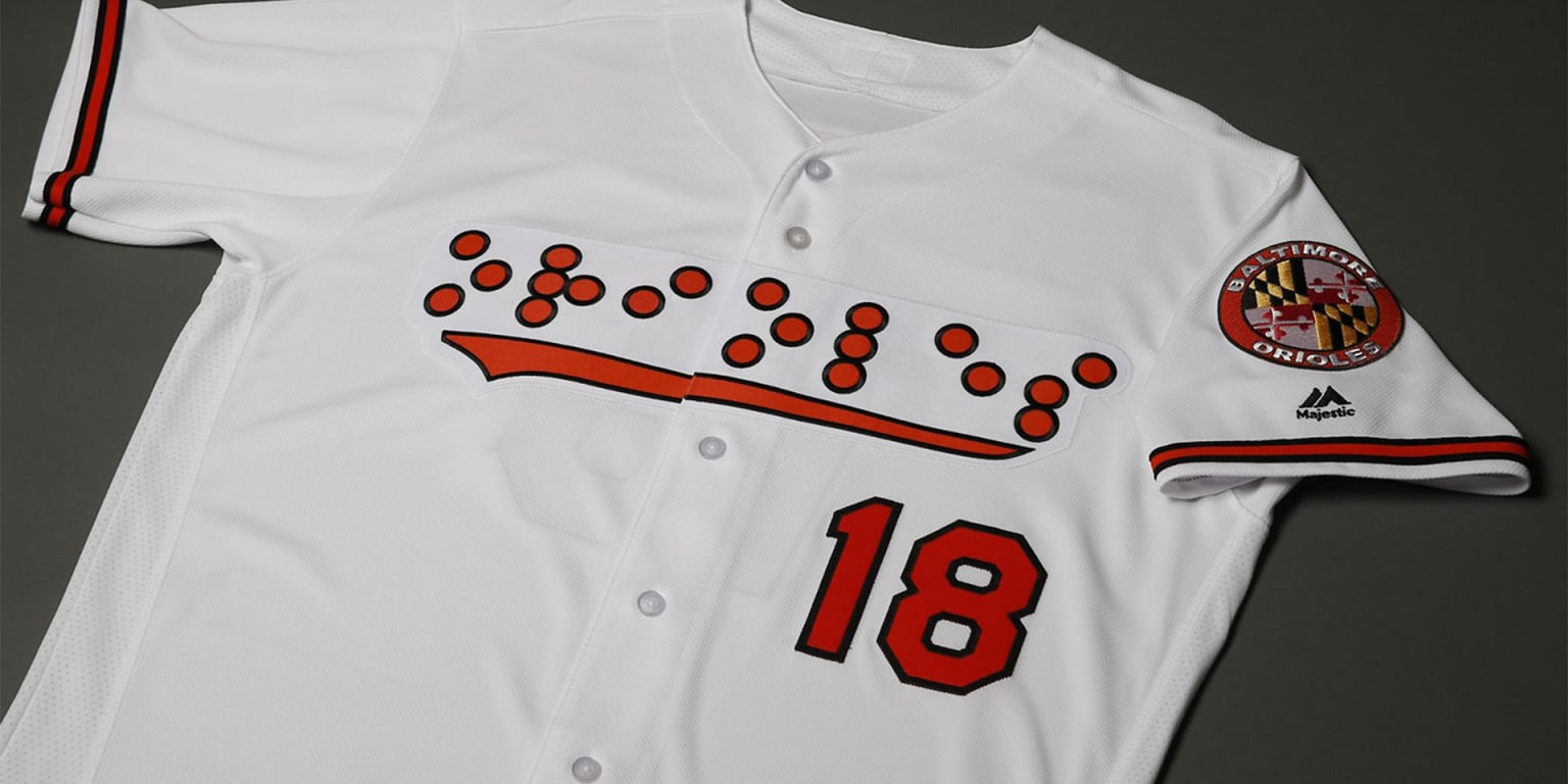 Baltimore Orioles first US pro team to incorporate braille on uniforms