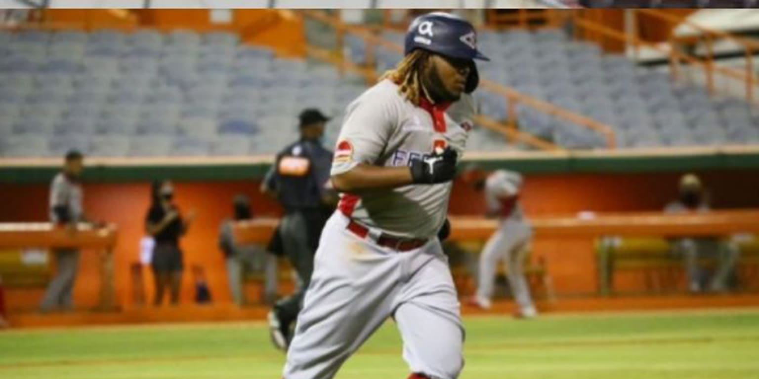 Talkin' Baseball on X: Several of Vladimir Guerrero Jr.'s friends and  relatives are with him at a baseball game in Dominican Republic tonight  wearing jerseys that have “BUST” on the back  /