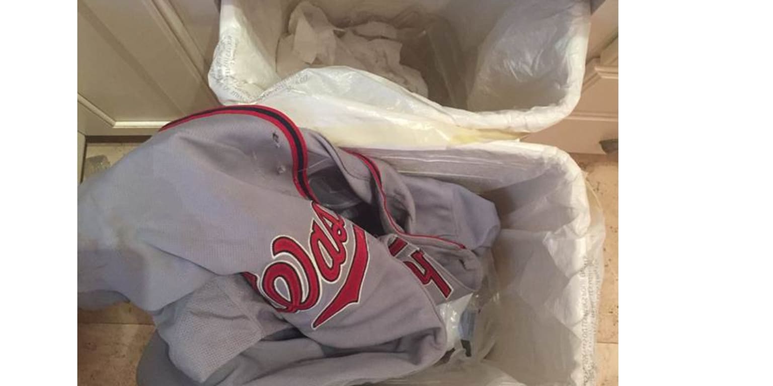 Max Scherzer's wife throws away 'dirty' jersey worn in second no