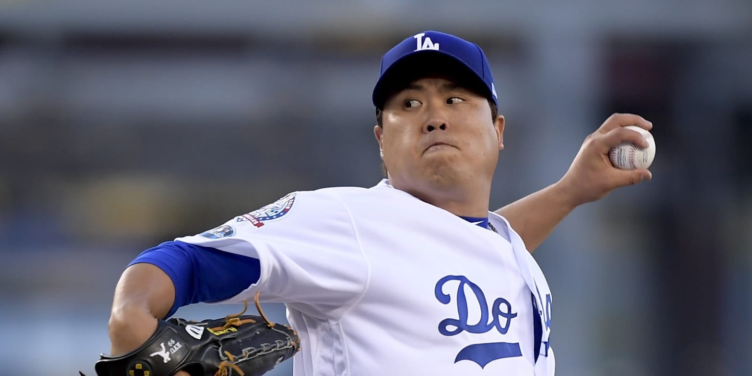 2013 Hyun-jin Ryu Game Worn Los Angeles Dodgers Rookie Uniform