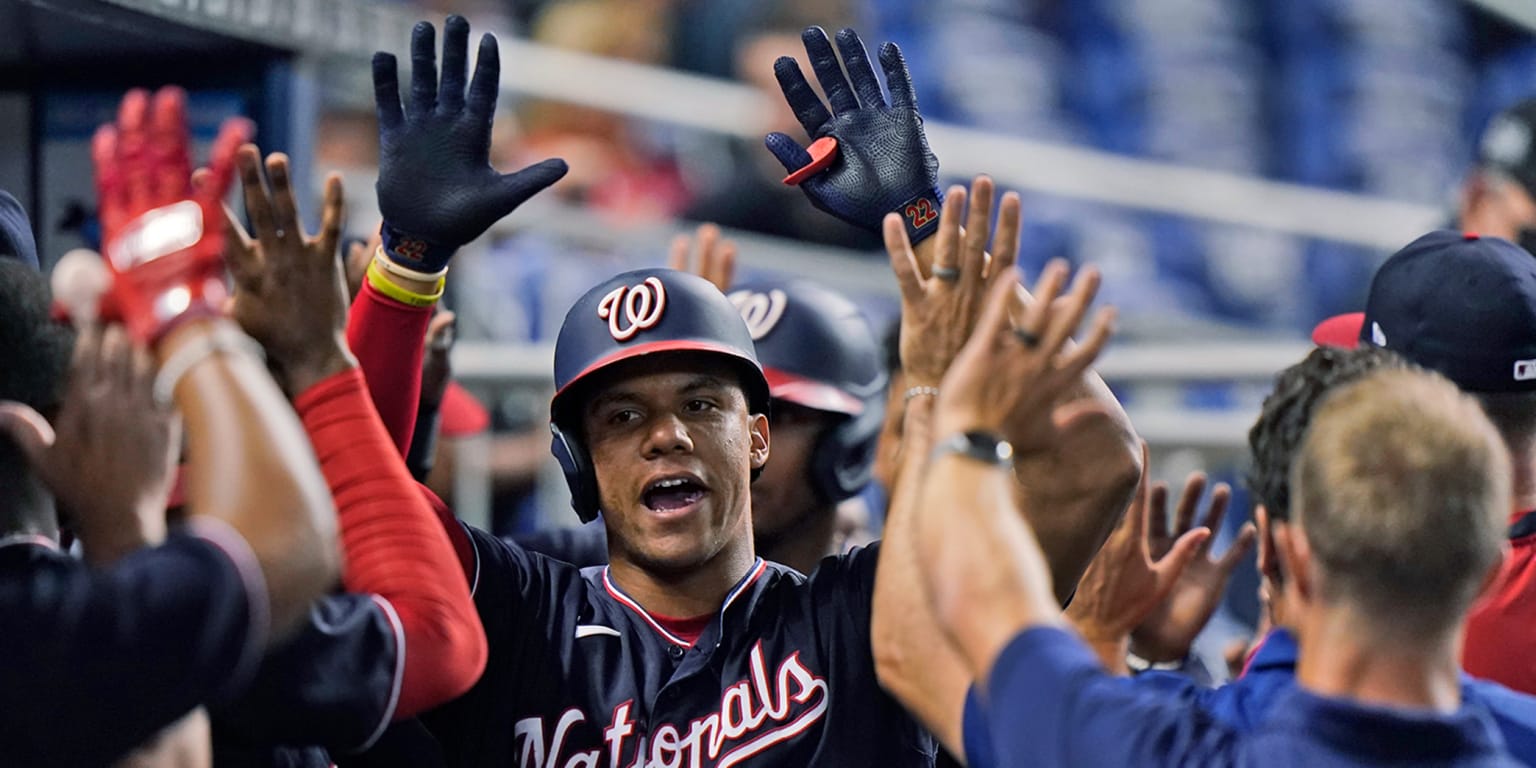 MLB Stats on X: Juan Soto is following in some pretty special footsteps.   / X