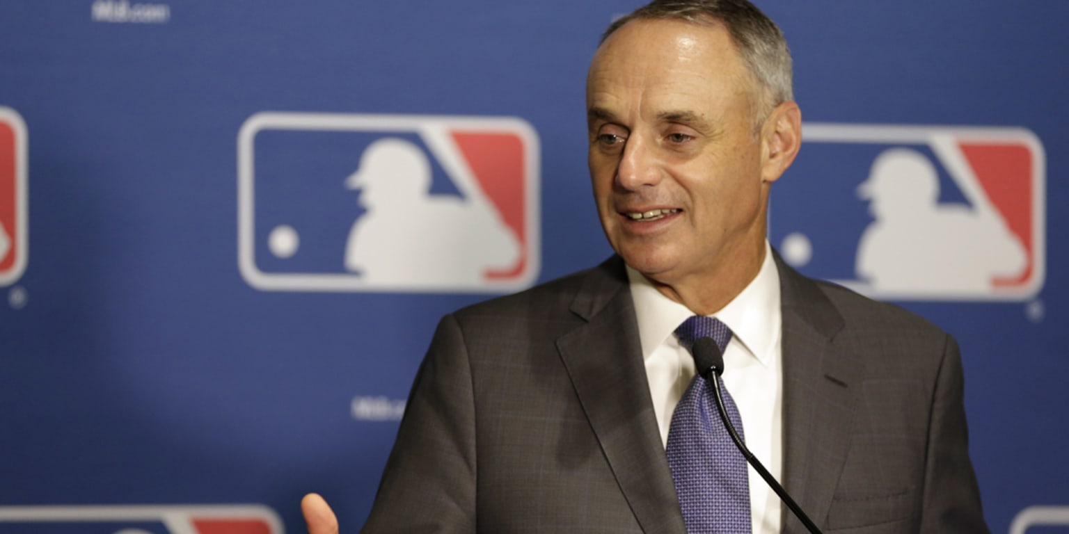 MLB Commissioner Rob Manfred fields questions