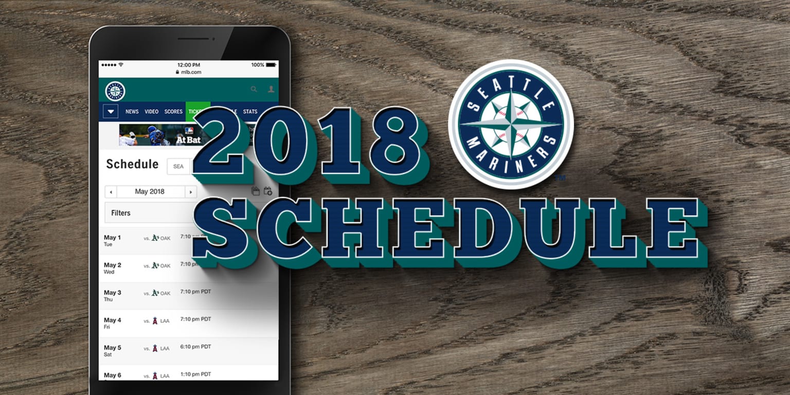 Mariners announce tenative 2017 regular season schedule