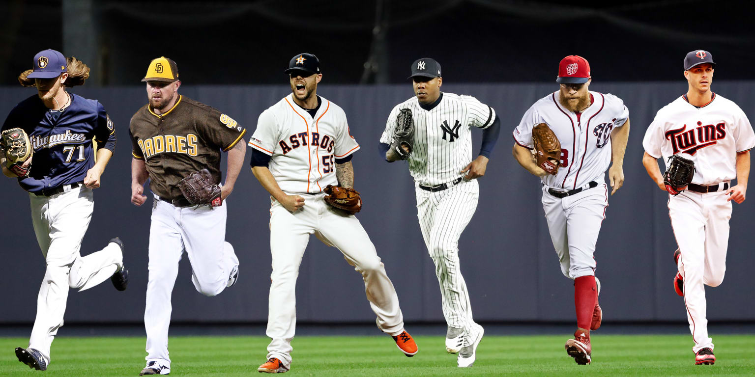 Team with best bullpen in each MLB division