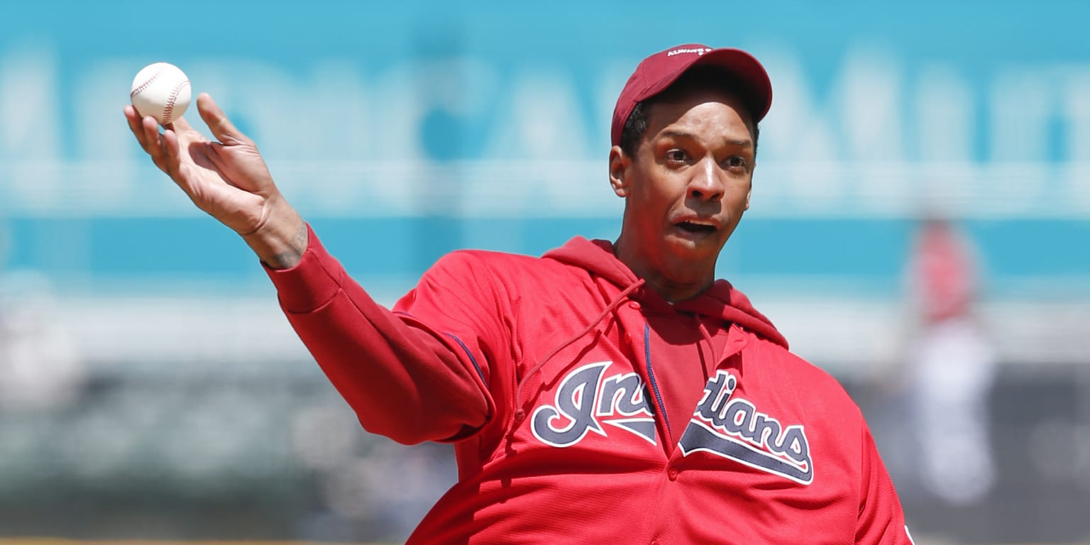 Channing Frye Tosses First Pitch at Indians Game Photo Gallery
