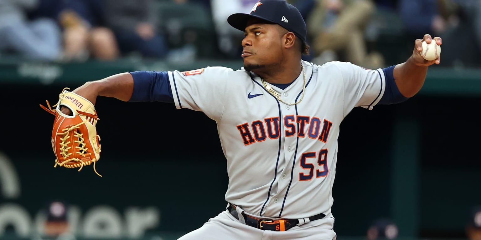 Houston Astros Starting Pitcher Framber Valdez Continues Streak in Loss to  Texas Rangers - Sports Illustrated Inside The Astros