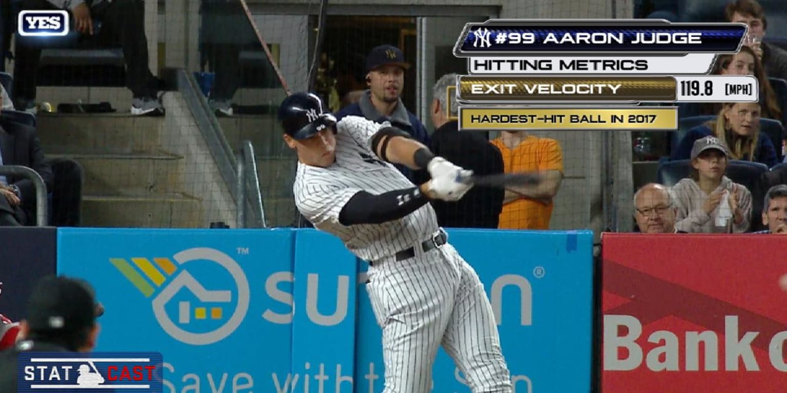 This Aaron Judge single is the hardesthit ball of the 2017 season