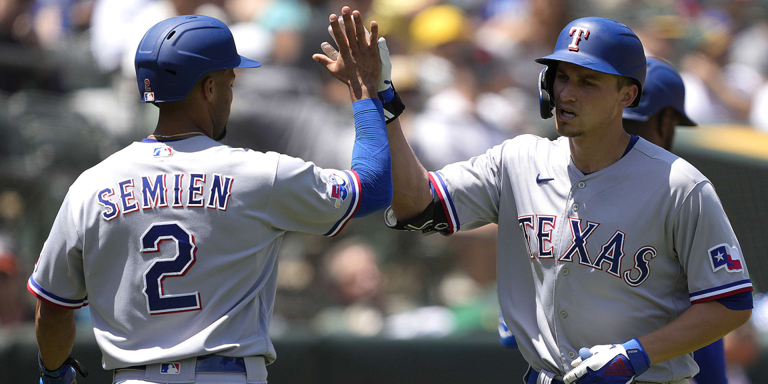 Marcus Semien is ON FIRE!! He's leading the first-place Rangers by doing IT  ALL!