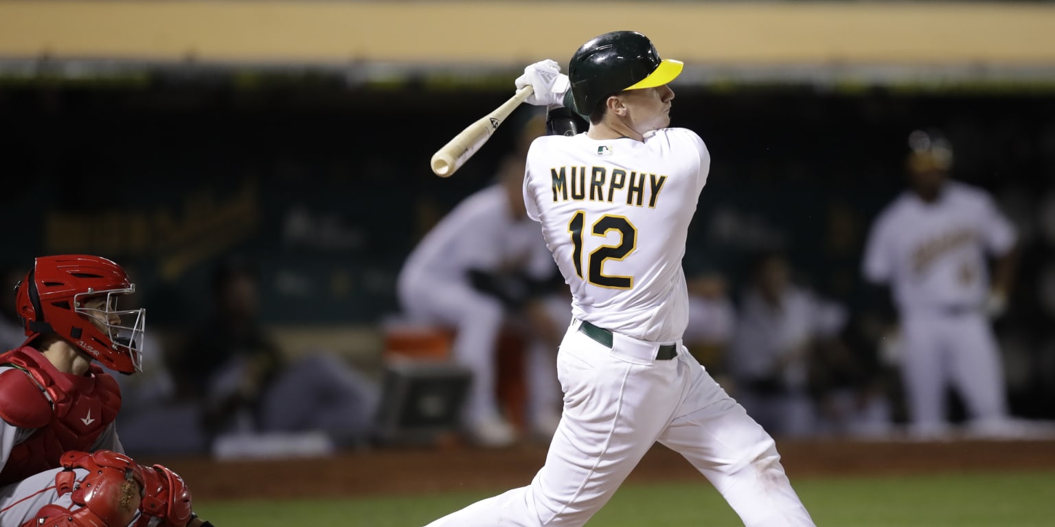 A's catcher Sean Murphy makes spring debut, says 'everything's good' in  return from knee surgery