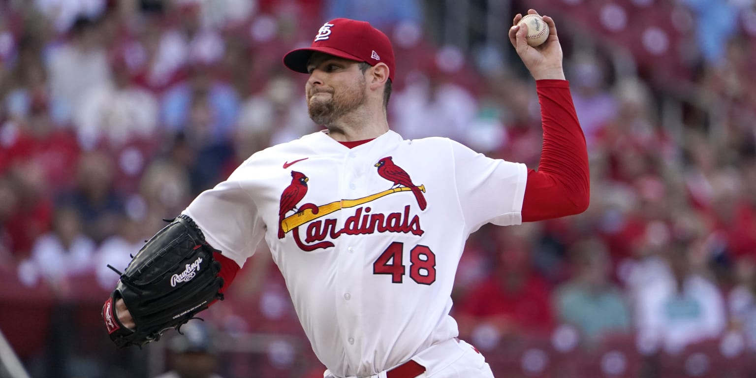 April 8, 2023: St. Louis Cardinals starting pitcher Jordan Montgomery (47)  throws a pitch and got the win for the Cardinals during the game between  the Milwaukee Brewers and the St. Louis