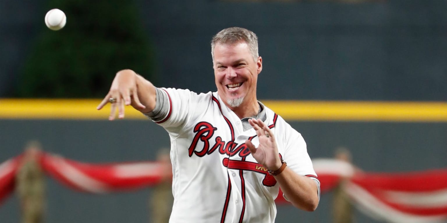 Chipper Jones lanzó la 1ra bola en el SunTrust