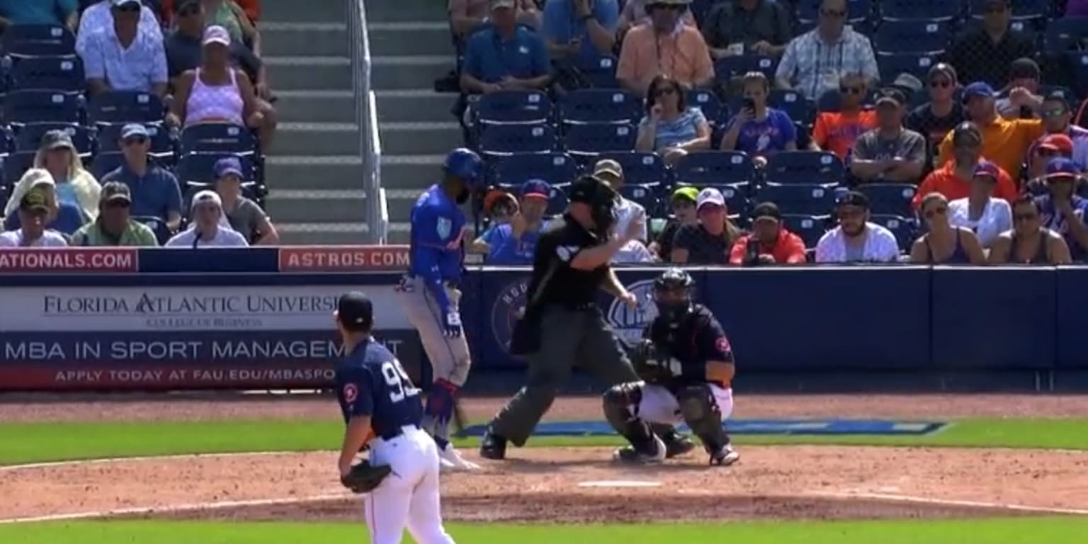 Home-plate umpire emphatically rings up Jose Reyes, realizes it was only  strike two