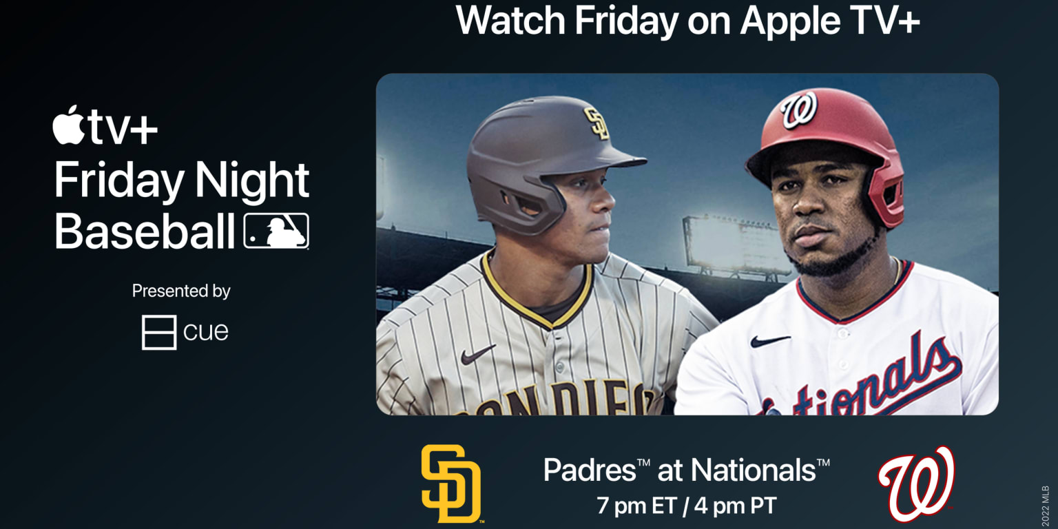 How to watch Padres-Nationals on Apple TV, August 12, 2022