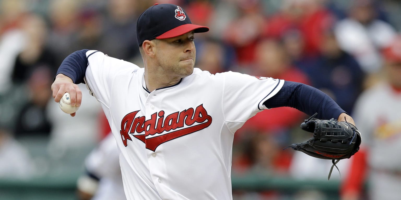 Cleveland Indians Corey Kluber, pitching against the Detroit