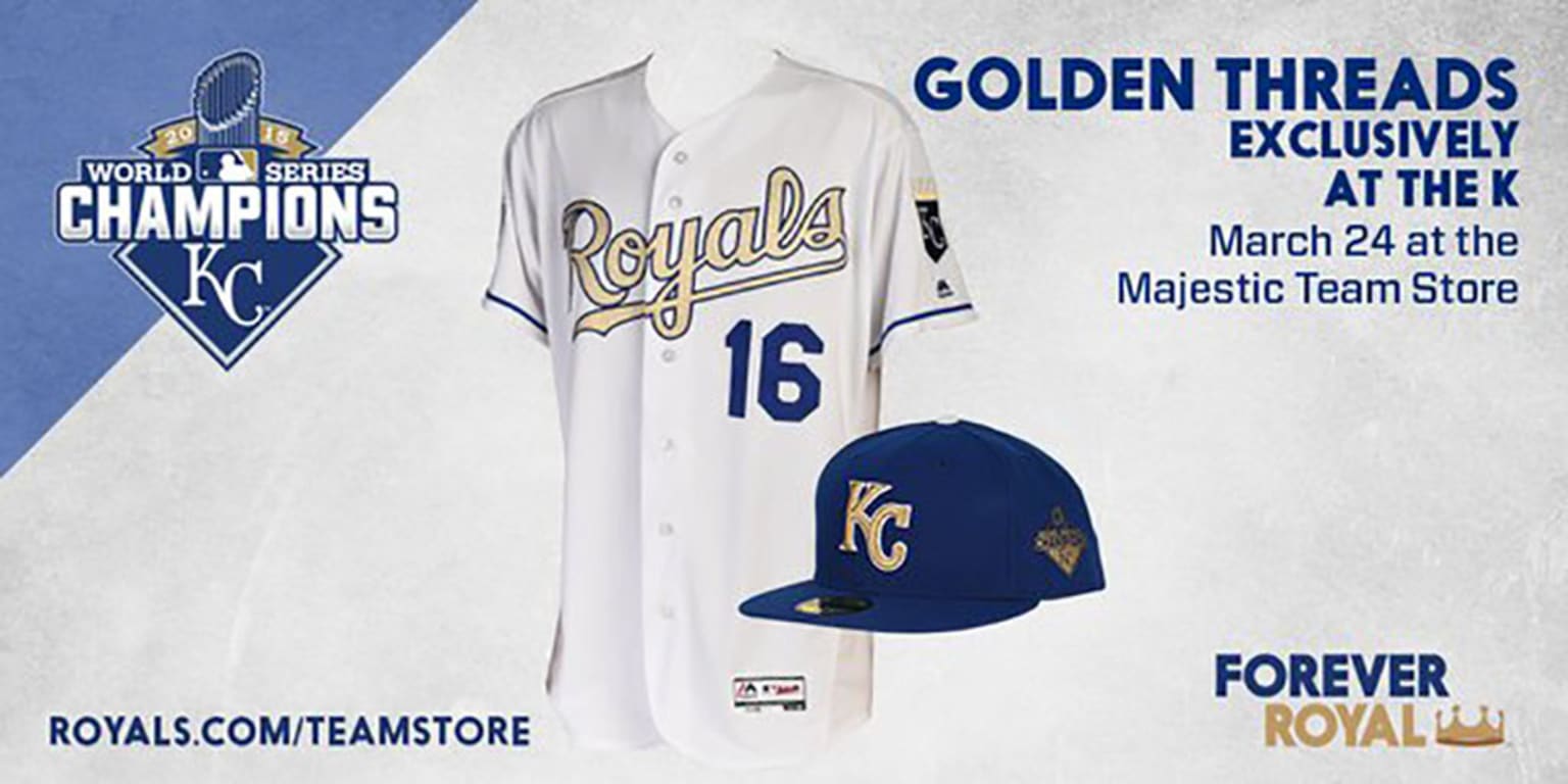 The Royals added some gold to their unis to remind you that they