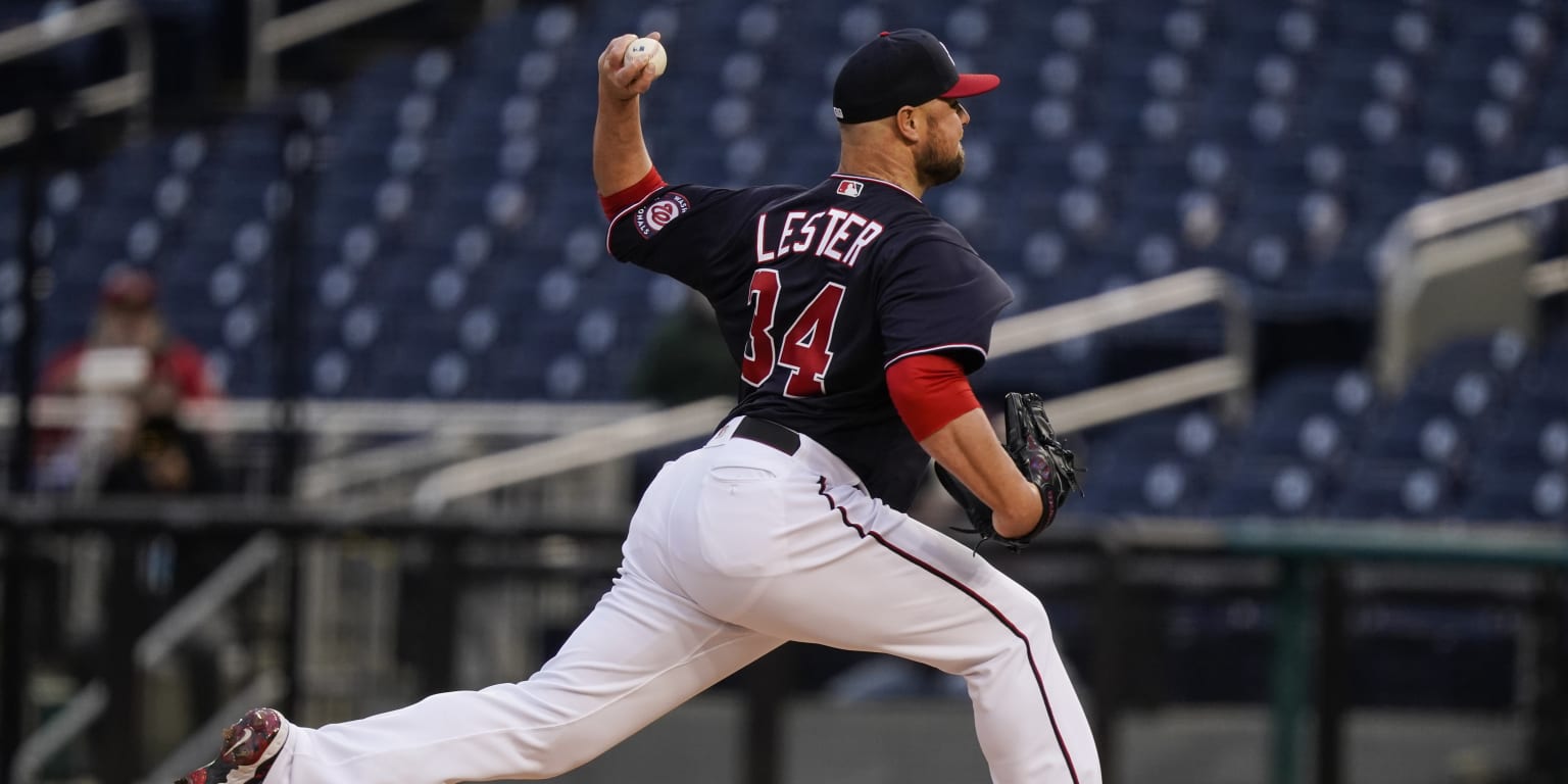 Jon Lester reinstated from COVID-19 list, at last debuts for Washington -  The Boston Globe