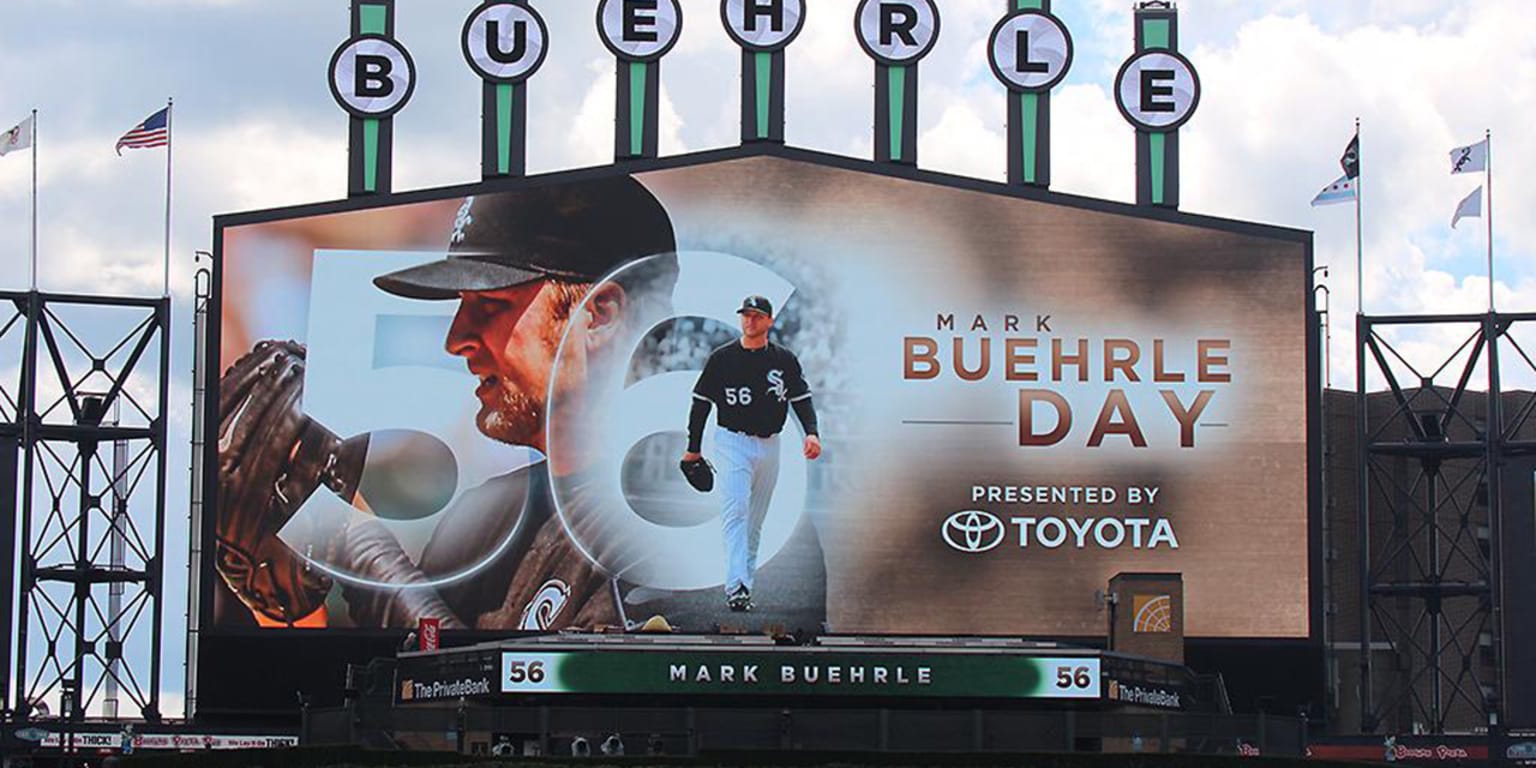 White Sox retire Mark Buehrle's No. 56 jersey