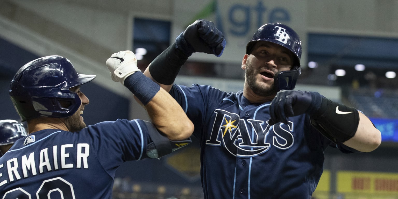 Game Used HOME RUN Jersey: Mike Zunino - April 22, 2019 v KC (2-R