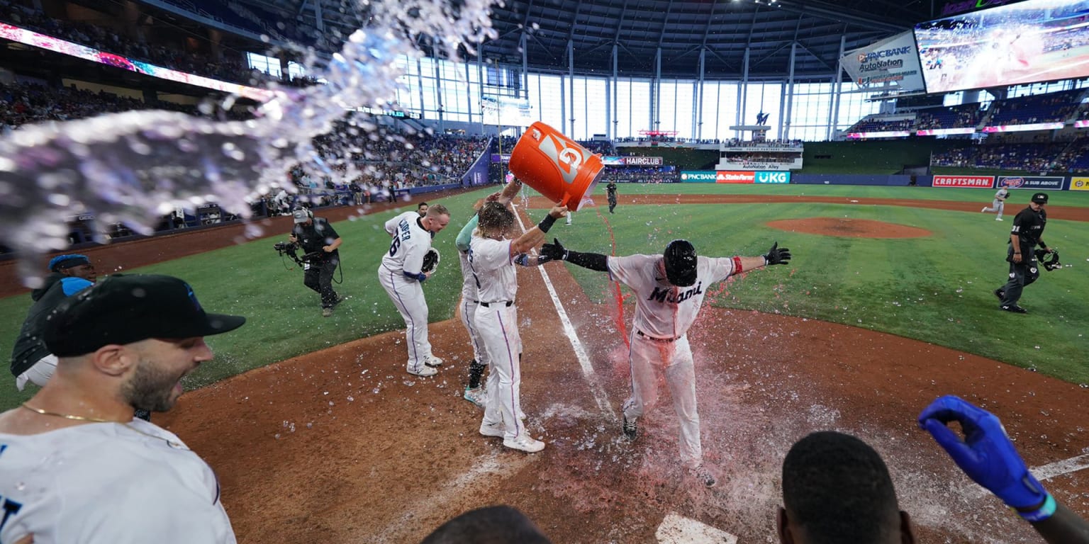 Miami Marlins' Nick Fortes walks-off San Diego Padres