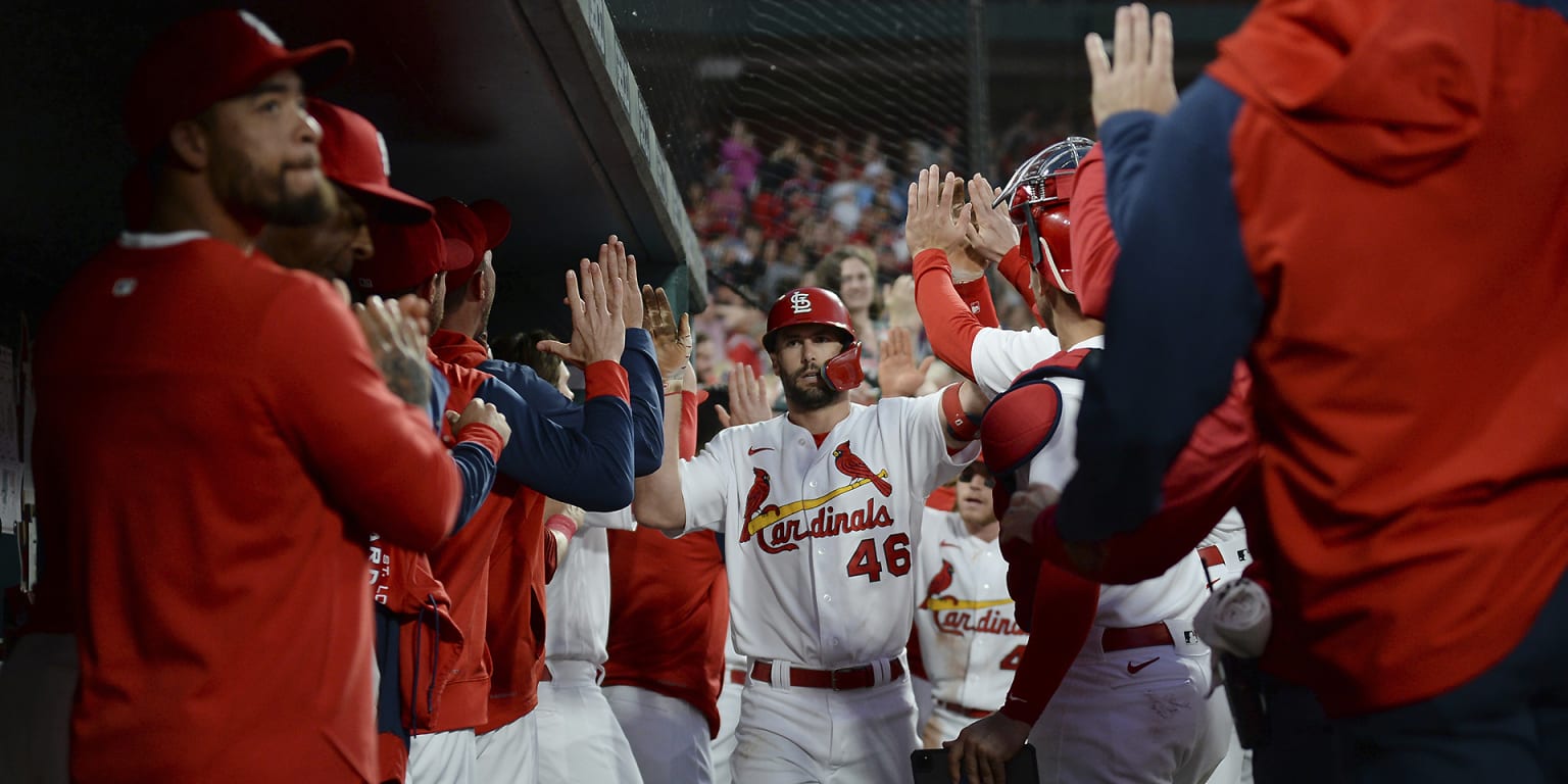 Oakland Athletics starting pitcher JP Sears drops a rosin bag after giving  up a two-run home run to St. Louis Cardinals' Paul Goldschmidt during the  fifth inning of a baseball game Monday