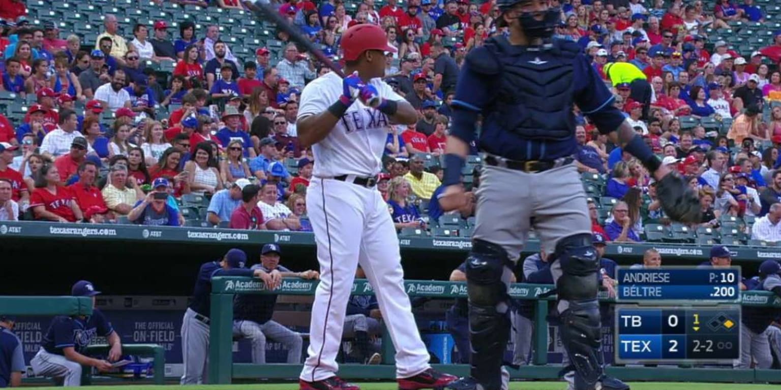At long last, Adrian Beltre has returned -- and he did his first batter
