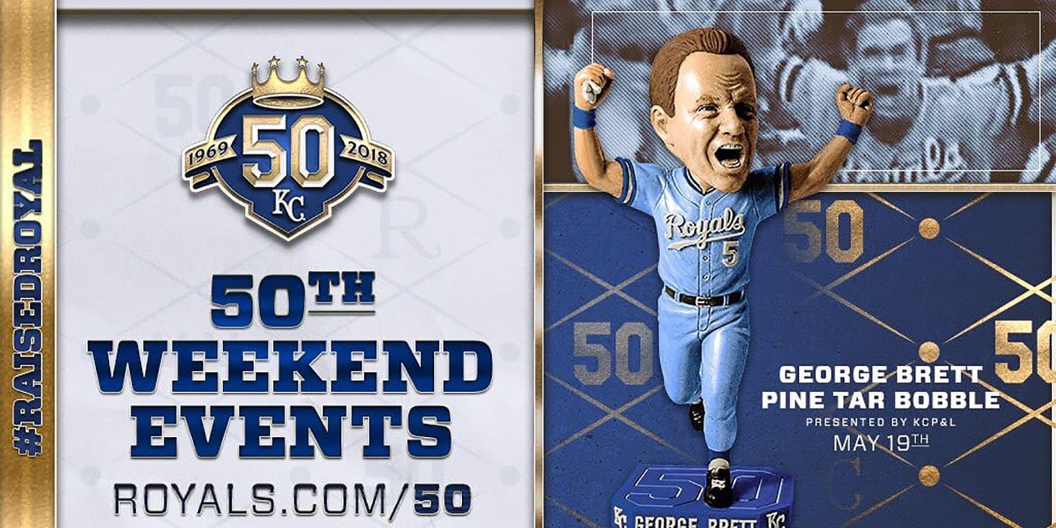 Kansas City Royals - A George Brett Pine Tar bobblehead giveaway