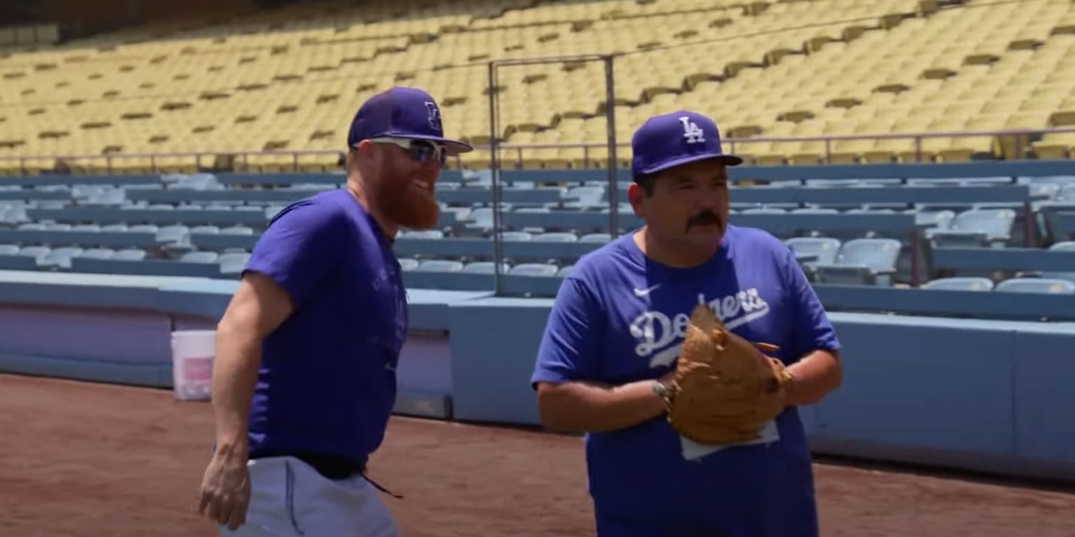 Guillermo tries out for Dodgers ball crew