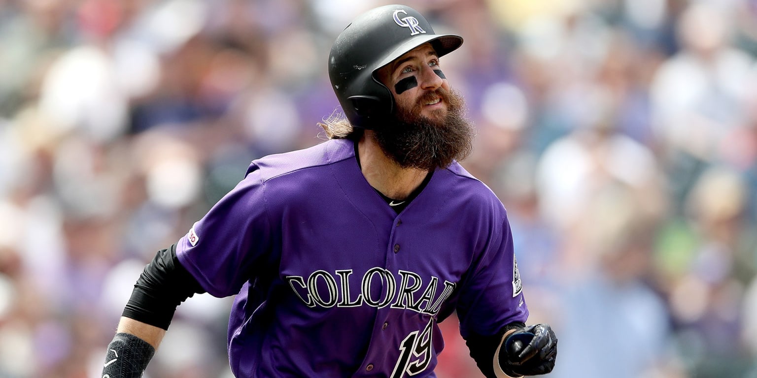 Charlie Blackmon 10-game hit streak for Rockies